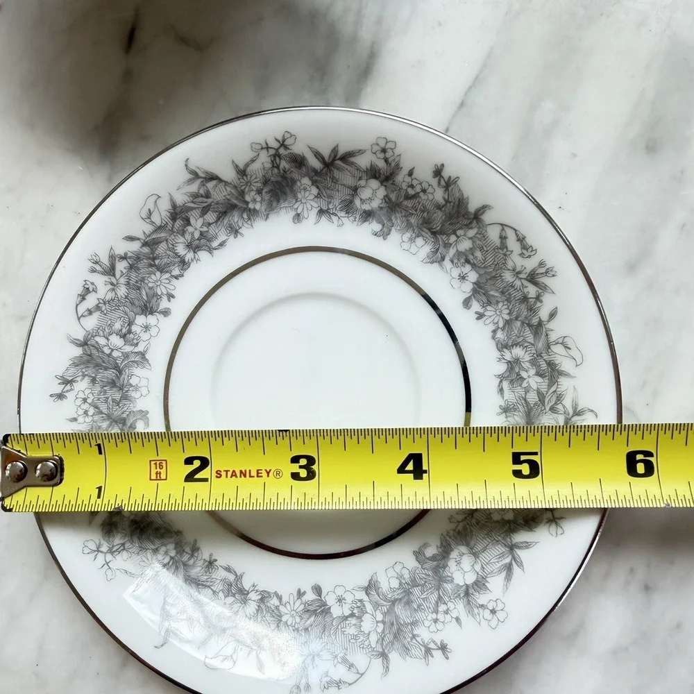 Set‎ of 3 Florentine 2271 Footed Teacups And Saucers by Sango China Japan 1953